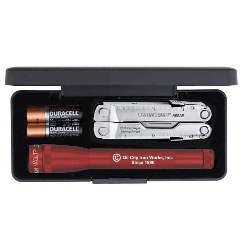 Custom "AA" Mini Maglite® LED With Leatherman® Rebar - 2