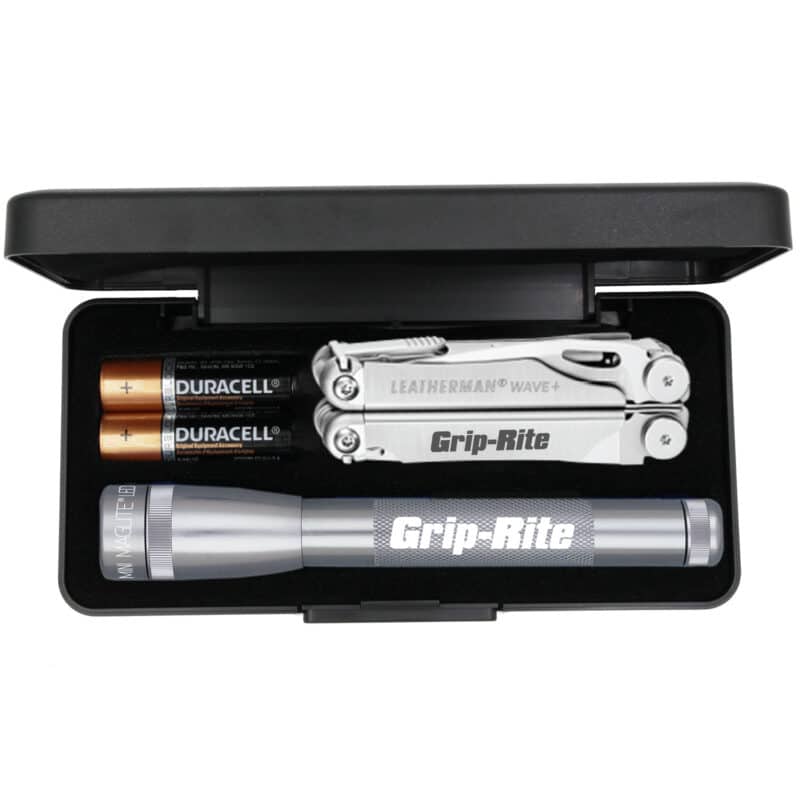 Custom "AA" Mini Maglite® LED With Leatherman® Wave - 1