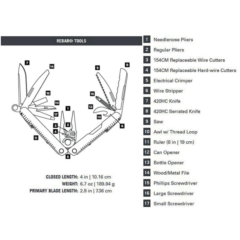 Custom Leatherman® Rebar Heathered Cranberry - 1