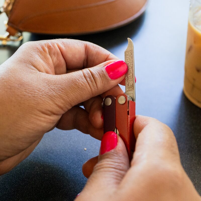 Custom Leatherman® Micra® Pocket Tool Heathered Blush - 5